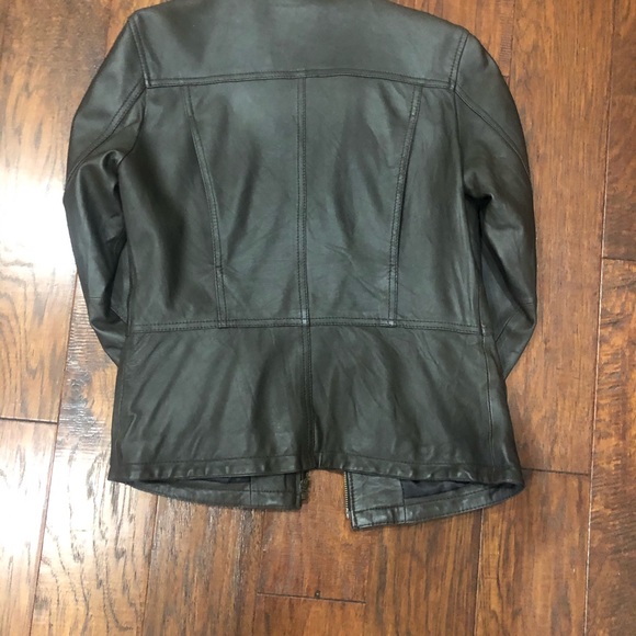 Rezrekshn by Esther Chen chocolate colored leather jacket - Picture 7 of 8